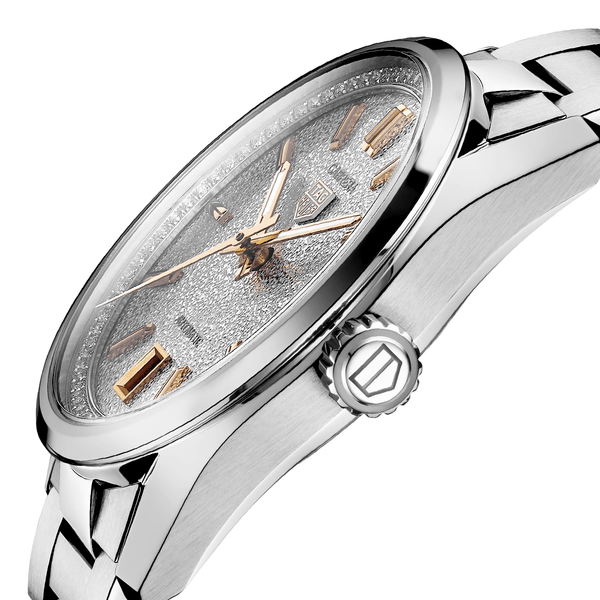 Rose Dial Diamond Set Automatic Watch - Berry's Jewellers