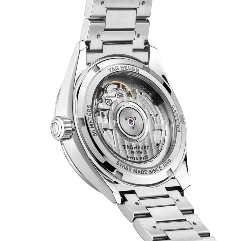 TAG Heuer Carrera 36mm Turquoise Blue Dial Ladies Bracelet Watch - Berry's Jewellers