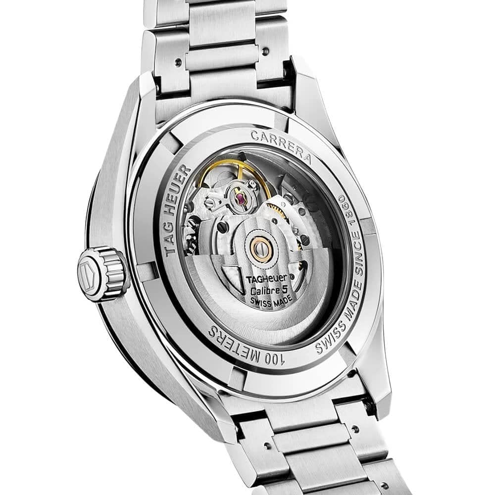 TAG Heuer Carrera 39mm Black Dial Men's Automatic Bracelet Watch - Berry's Jewellers