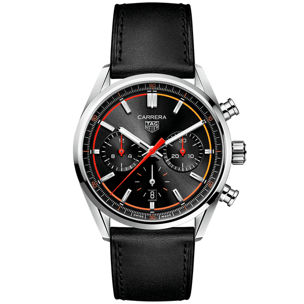 Orange Gradient Dial Automatic Strap Watch - Berry's Jewellers