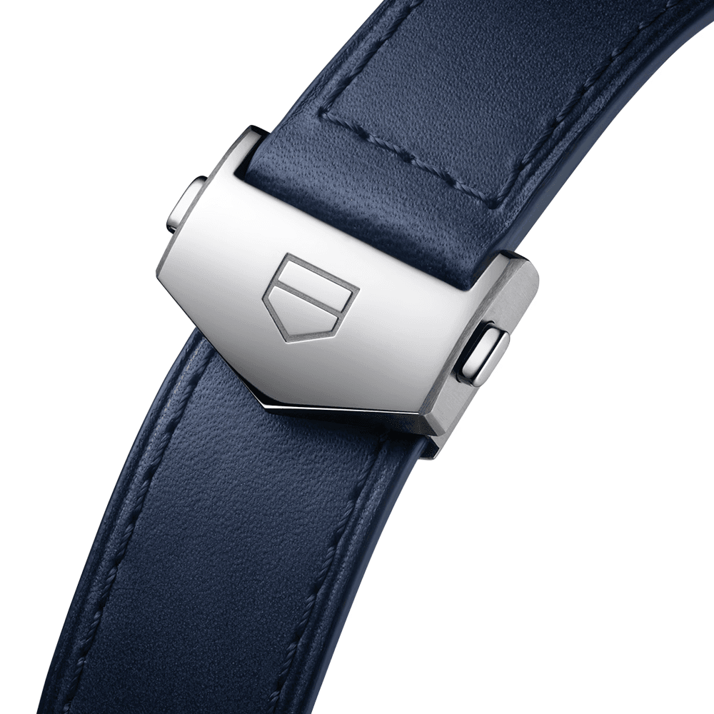 TAG Heuer Carrera 42mm Blue/Orange Gradient Dial Automatic Strap Watch - Berry's Jewellers
