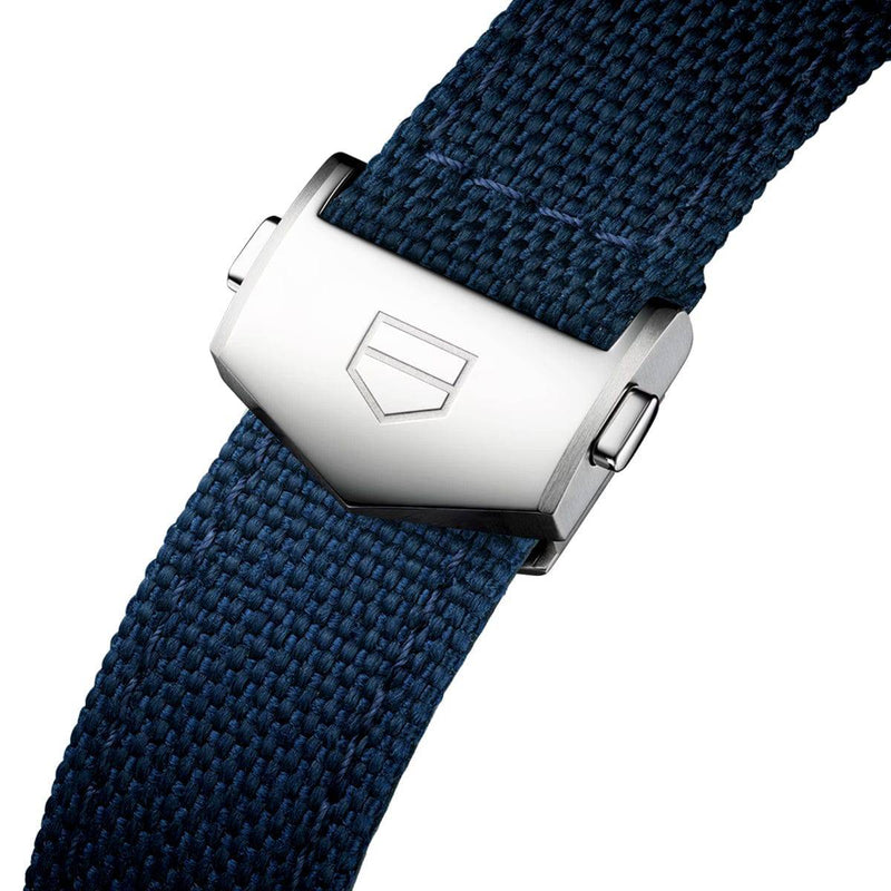 TAG Heuer Carrera "Skipper" 39mm Blue Dial Automatic Chronograph Strap Watch - Berry's Jewellers