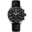 TAG Heuer Formula 1 43mm Black Dial Quartz Chronograph Rubber Strap Watch - Berry's Jewellers