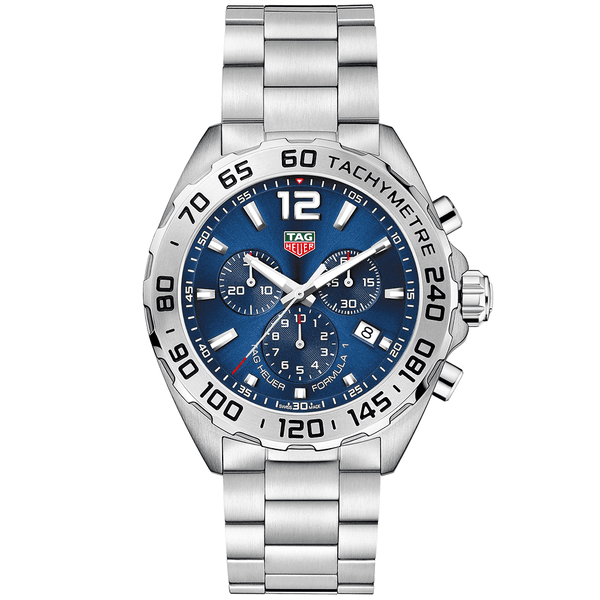 TAG Heuer Formula 1 43mm Blue Dial Men's Chronograph Bracelet Watch - Berry's Jewellers