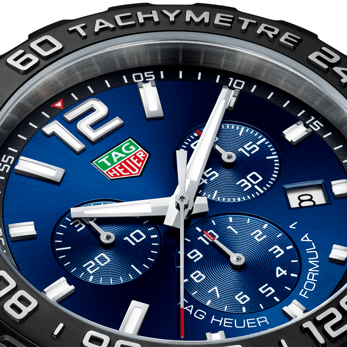 TAG Heuer Formula 1 43mm Racing Blue Dial Men's Chronograph Bracelet Watch - Berry's Jewellers