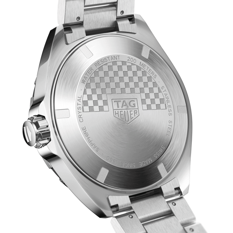 TAG Heuer Formula 1 43mm Steel Blue/Orange Dial Quartz Men's Bracelet Watch - Berry's Jewellers