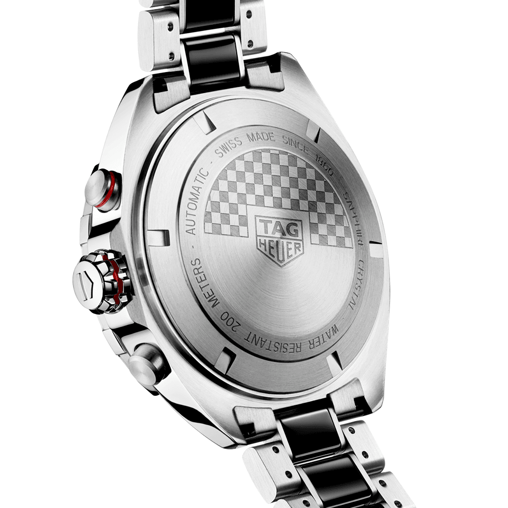 TAG Heuer Formula 1 Calibre 16 Anthracite/Red Dial Men's Two-Tone Bracelet Watch - Berry's Jewellers