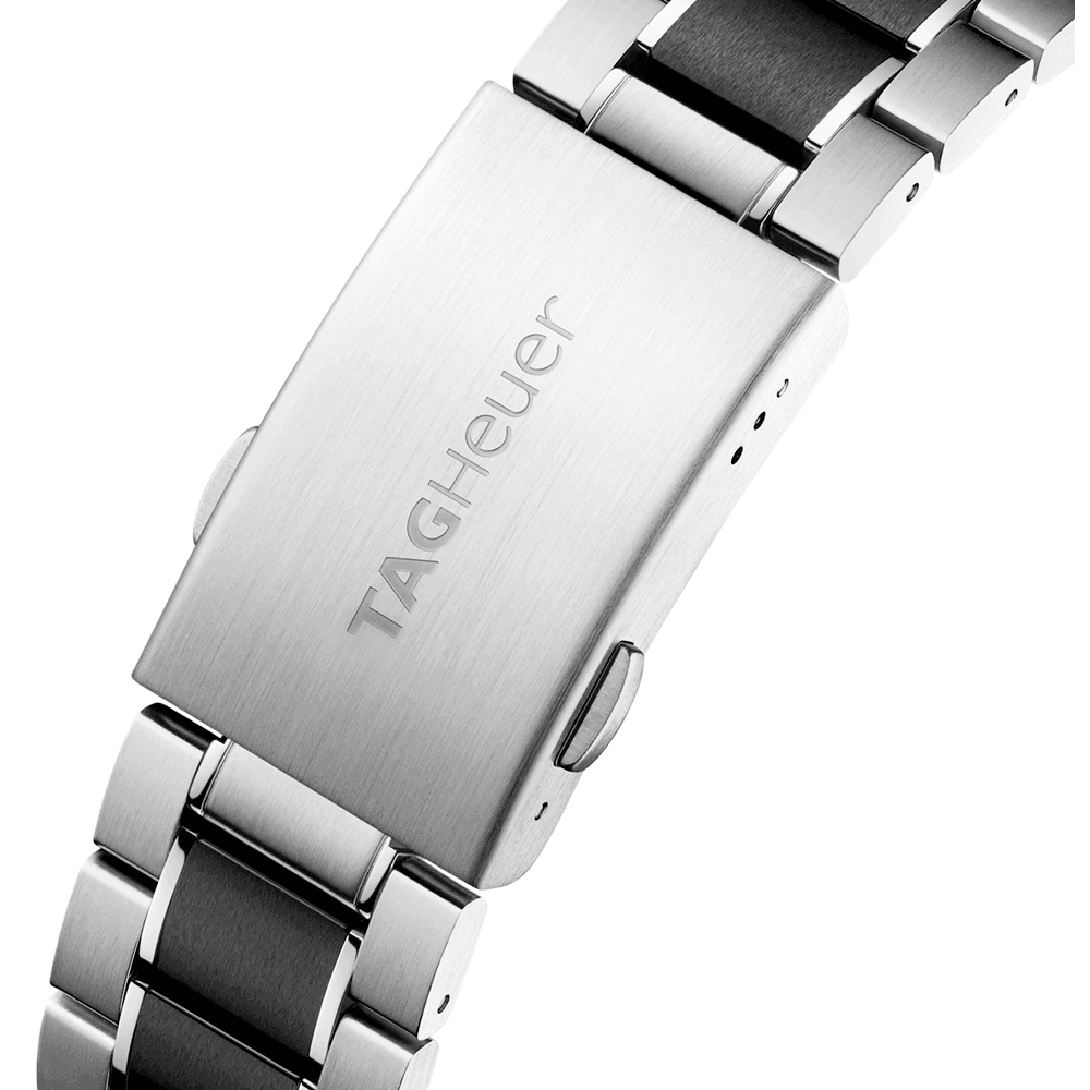 TAG Heuer Formula 1 Calibre 16 Anthracite/Red Dial Men's Two-Tone Bracelet Watch - Berry's Jewellers