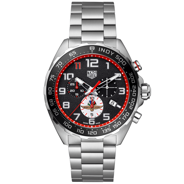 TAG Heuer Formula 1 x Indy 500 Special Edition 43mm Black Dial Bracelet Watch - Berry's Jewellers