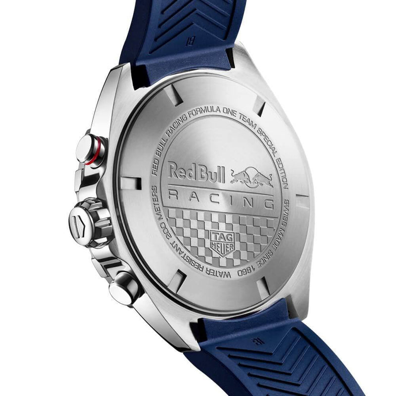 TAG Heuer Formula 1 x Red Bull Racing Special Edition 43mm Blue Dial Rubber Strap Watch - Berry's Jewellers