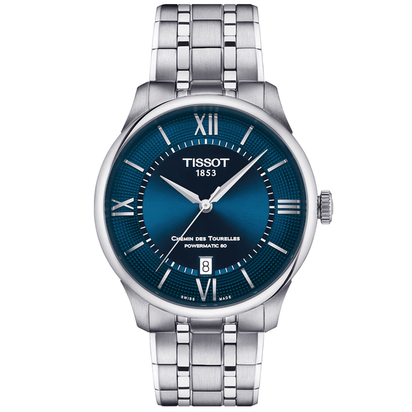 Tissot Chemin des Tourelles 39mm Automatic Bracelet Watch - Berry's Jewellers