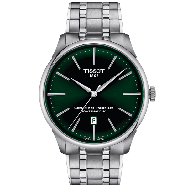 Tissot Chemin des Tourelles 42mm Automatic Bracelet Watch - Berry's Jewellers