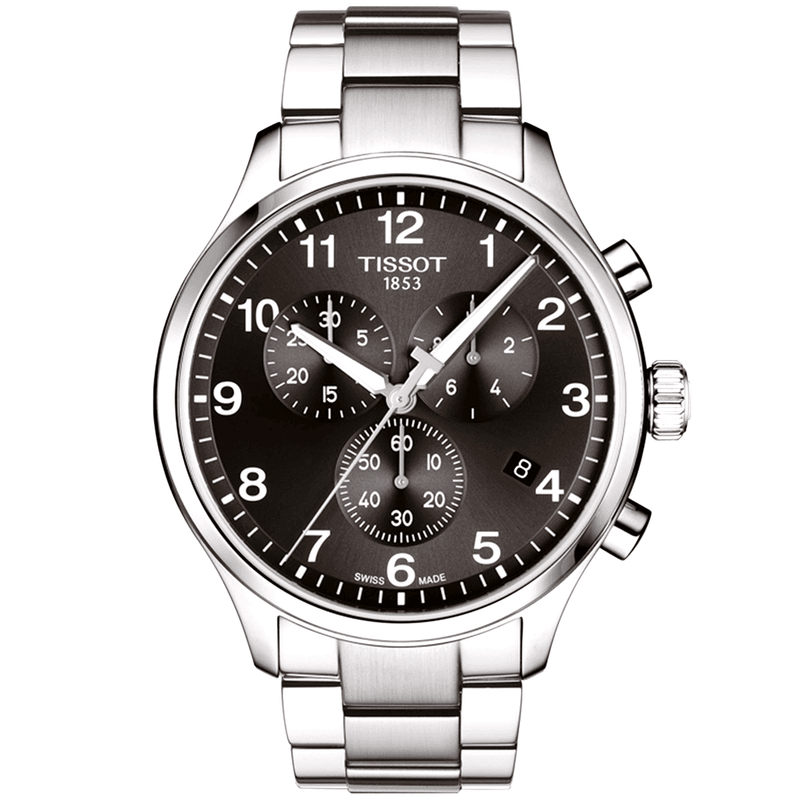 Tissot Chrono XL Classic 45mm Black Dial Men's Chronograph Watch