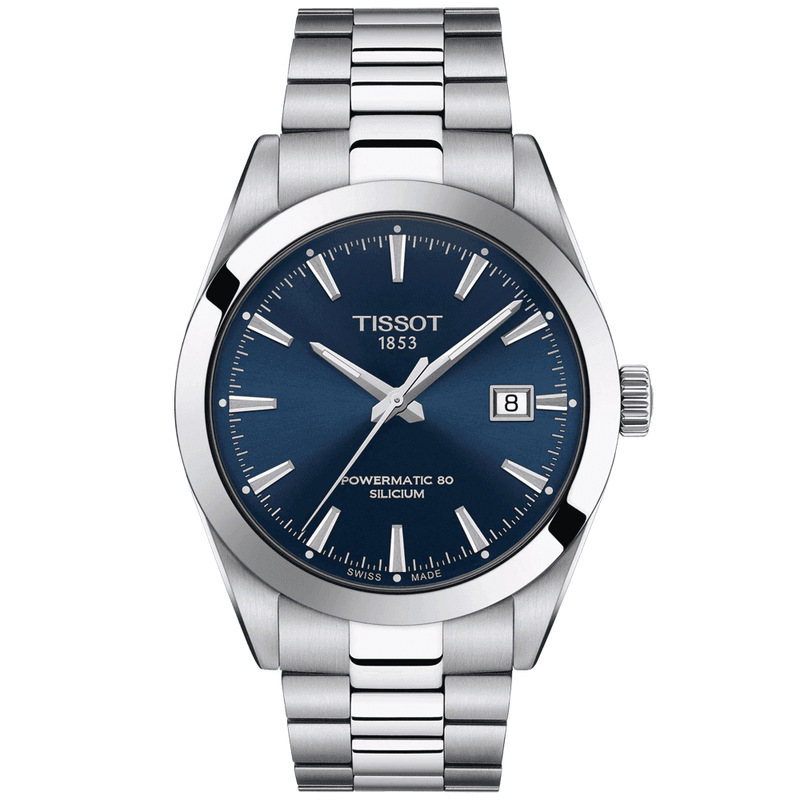 Tissot Gentleman 40mm Blue Dial Bracelet Watch - Berry's Jewellers