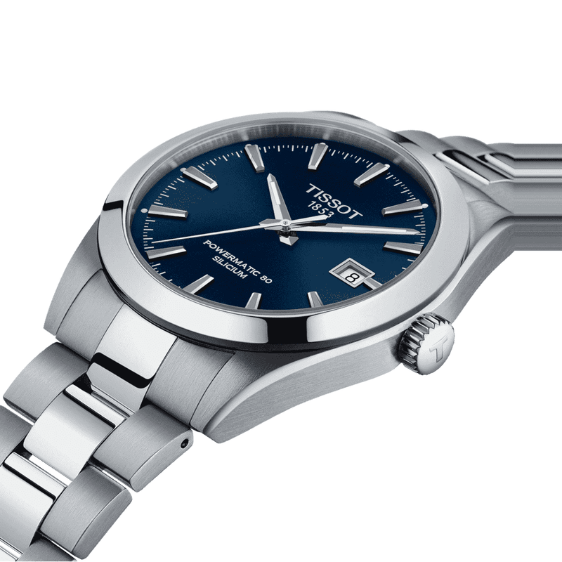 Tissot Gentleman 40mm Blue Dial Bracelet Watch - Berry's Jewellers