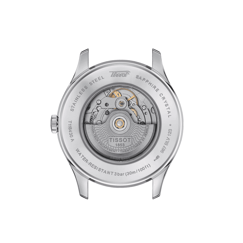 Tissot Heritage Visodate  42mm Gold Dial Powermatic 80 Steel  Strap Watch - Berry's Jewellers