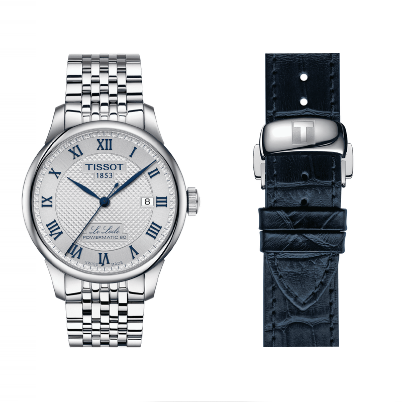 Tissot Le Locle 39mm Silver Dial Automatic Braclet Watch - Berry's Jewellers