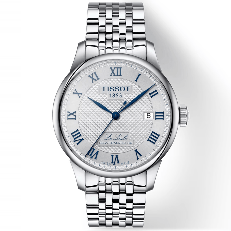Tissot Le Locle 39mm Silver Dial Automatic Braclet Watch - Berry's Jewellers