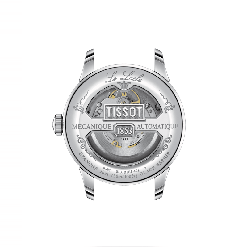Tissot Le Locle 39mm Silver Dial Automatic Braclet Watch - Berry's Jewellers