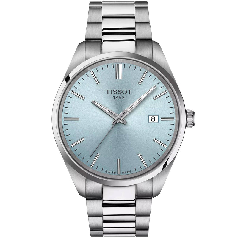 Tissot PR 100 40mm Ice Blue Dial Men's Quartz Bracelet Watch - Berry's Jewellers