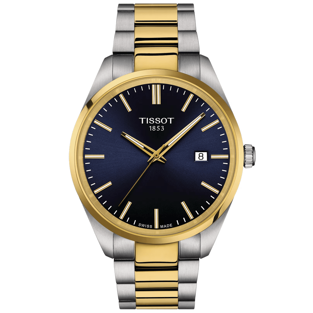 Tissot PR 100 Steel and Yellow Gold PVD Bracelet Watch