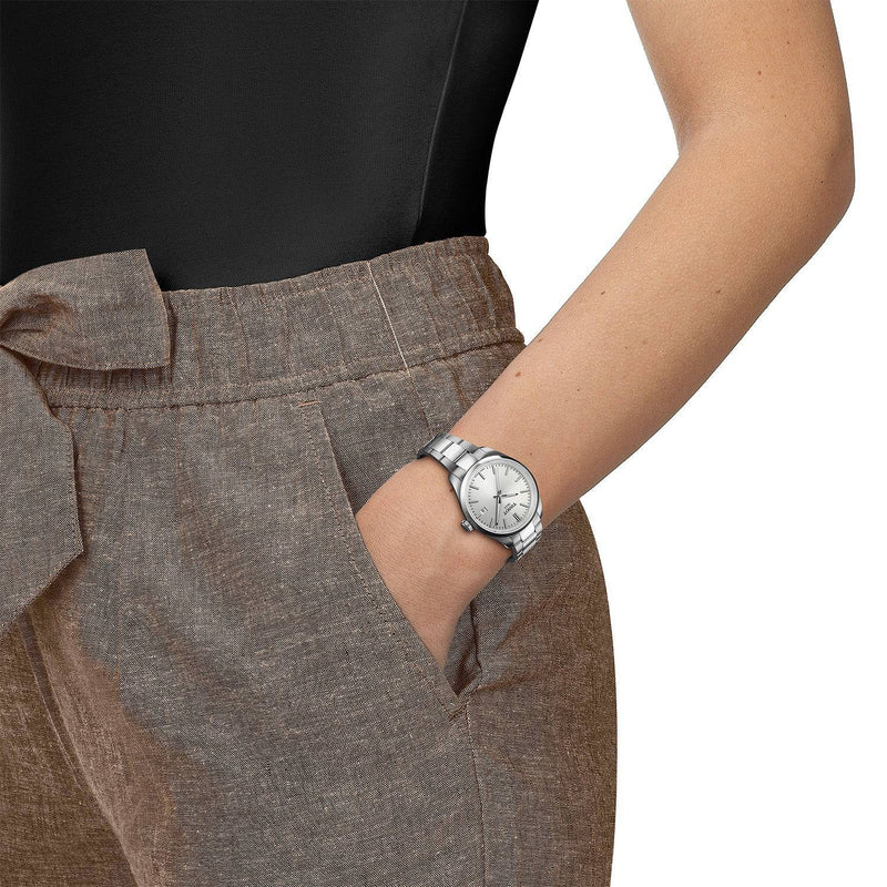 Tissot PR100 34mm Silver Dial Steel Bracelet Quartz Watch - Berry's Jewellers
