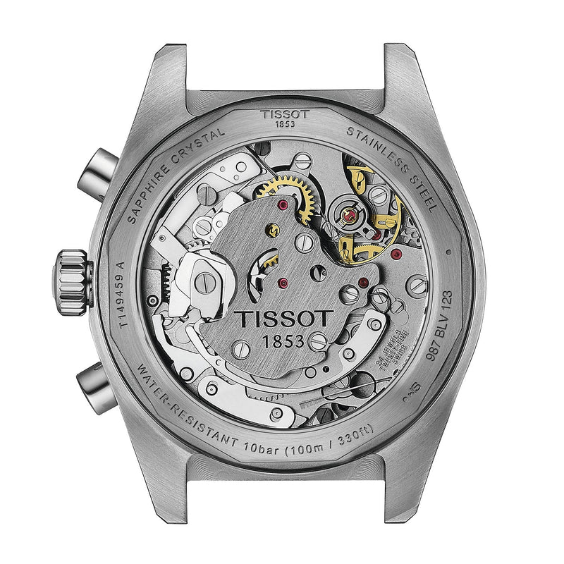 Tissot PR516 41mm Black Dial Men's Steel Chronograph Watch - Berry's Jewellers