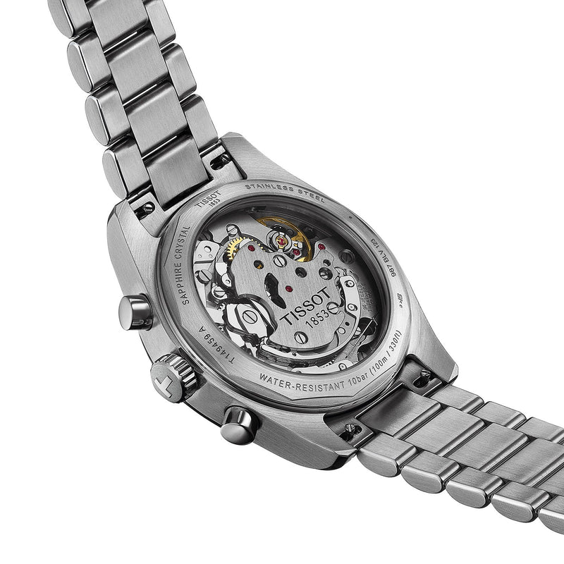 Tissot PR516 41mm Black Dial Men's Steel Chronograph Watch - Berry's Jewellers