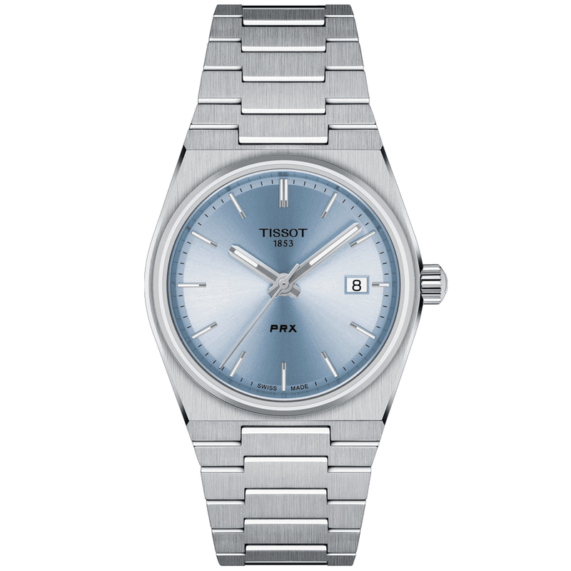 Tissot PRX 35mm Light Blue Dial Quartz Bracelet Watch - Berry's Jewellers