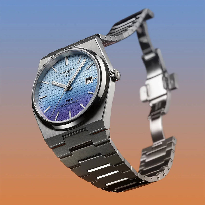 PRX 40mm Blue Gradient Dial Automatic Bracelet Watch