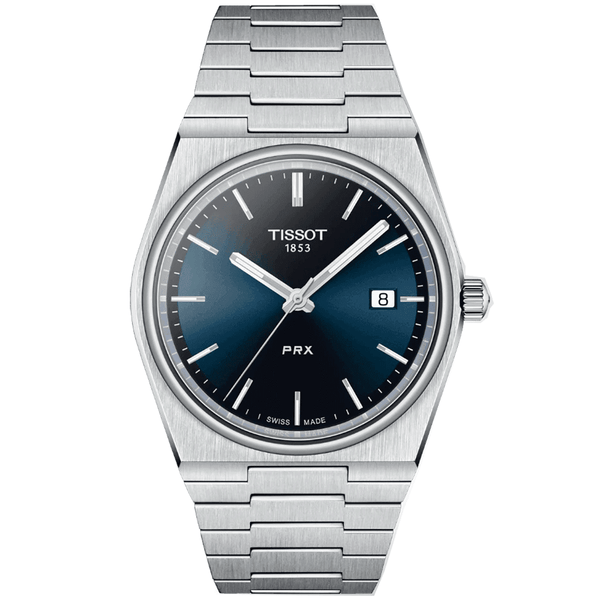 Tissot PRX Steel 40mm Blue Dial Quartz Bracelet Watch - Berry's Jewellers