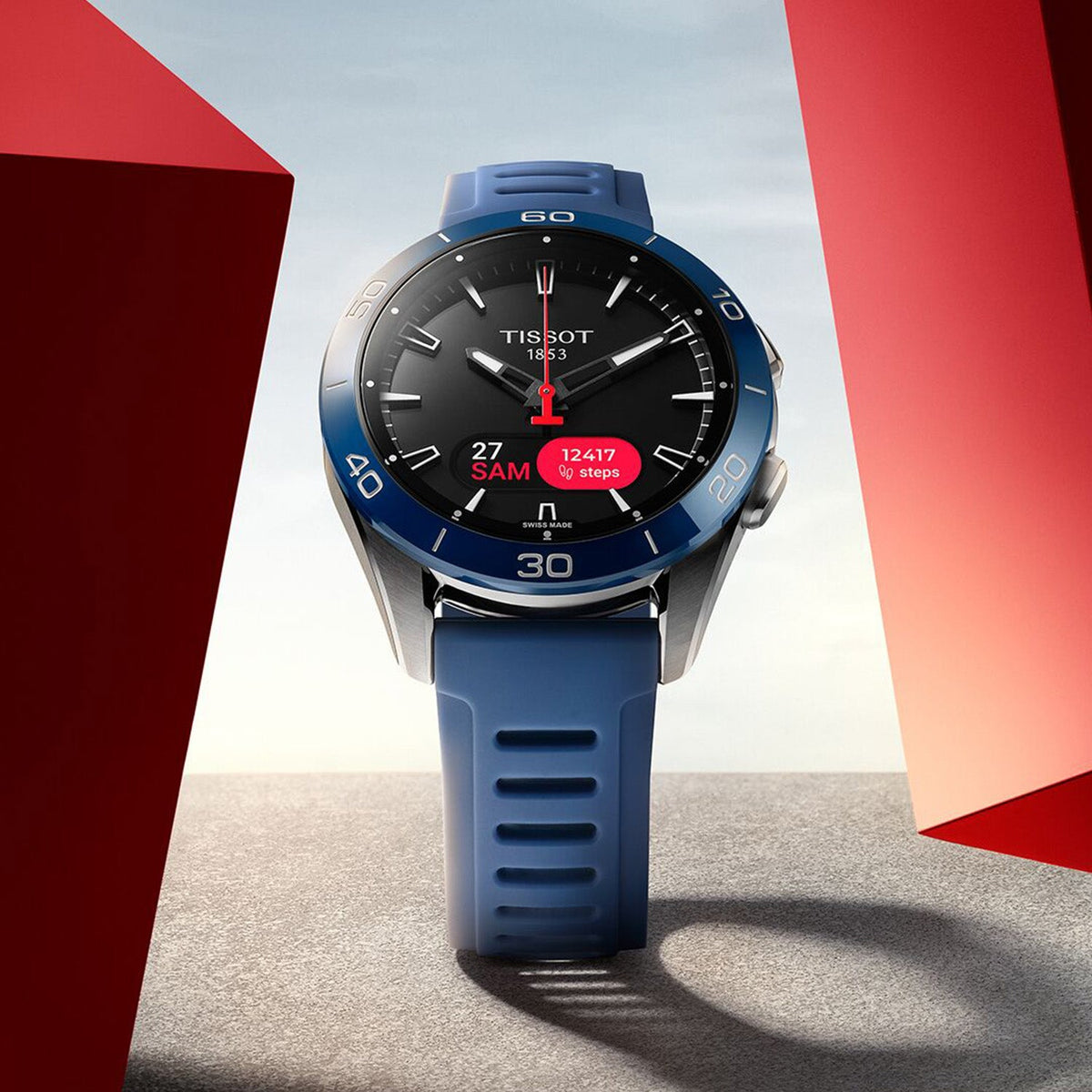 Tissot T-Touch Connect Sport 43.75mm Titanium Men's Strap Watch - Berry's Jewellers