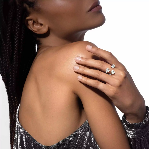 Messika Paris My Twin Trilogy 18ct White Gold Diamond Ring - Berry's Jewellers