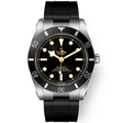 TUDOR Black Bay 54 37mm Black Dial & Bezel Automatic Rubber Strap Watch - Berry's Jewellers