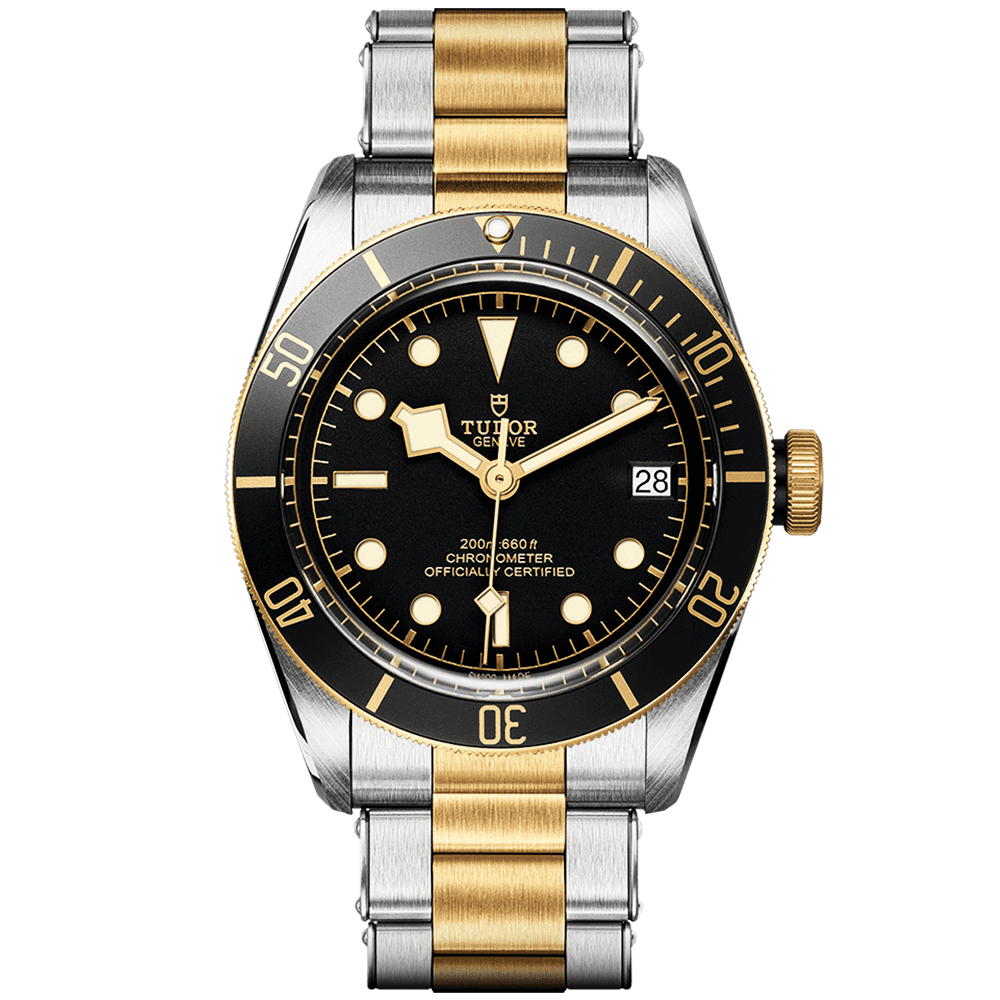 TUDOR Black Bay S&G 41mm Black/Gold Dial Automatic Men's Bracelet Watch