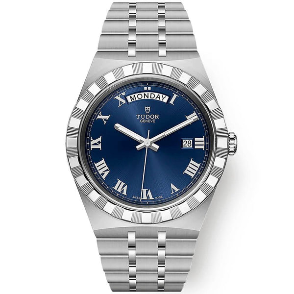 Day 41mm Blue Roman Dial Men's Automatic Watch - Berry's Jewellers