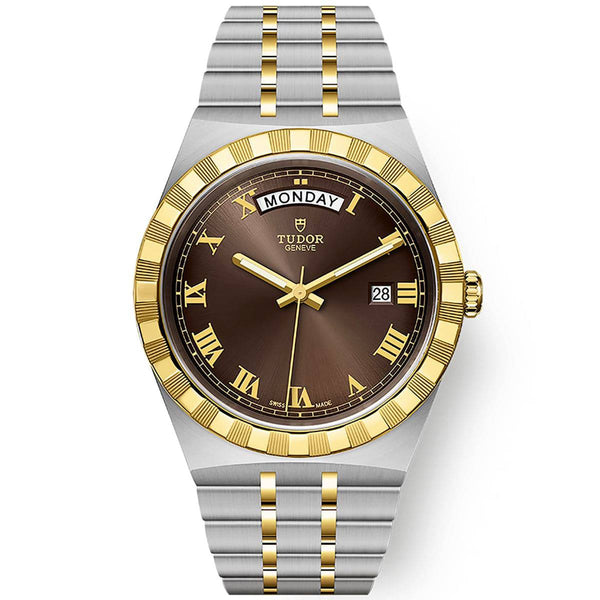 Day 41mm S&G Brown Roman Dial Automatic Watch - Berry's Jewellers