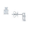 Berry's 18ct White Gold GIA Certificated Asscher Cut Diamond Stud Earrings - Berry's Jewellers