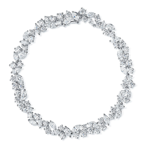 Berry's 18ct White Gold Marquise & Round Brilliant Cut Diamond Bracelet - Berry's Jewellers