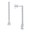 Berry's 18ct White Gold Pear Cut Diamond Drop Earrings - Berry's Jewellers