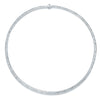 18ct White Gold Baguette Cut Diamond Channel Set Collarette