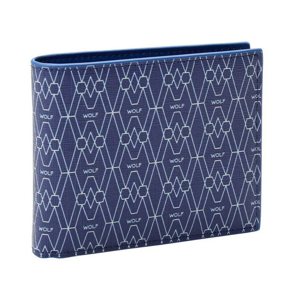 WOLF 1834 Signature Billfold And Coin Blue Recycled Wallet - Berry's Jewellers