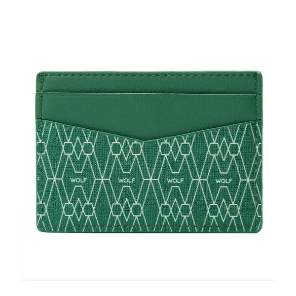 WOLF 1834 Signature Collection Green Recycled Card Holder - Berry's Jewellers