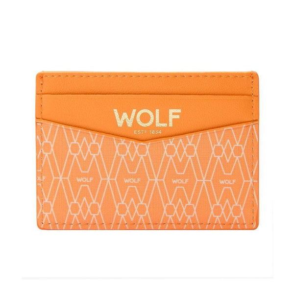 WOLF 1834 Signature Collection Orange Recycled Card Holder - Berry's Jewellers