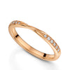 Berry's 18ct Rose Gold Diamond Shaped Twist Wedding Ring - Berry's Jewellers