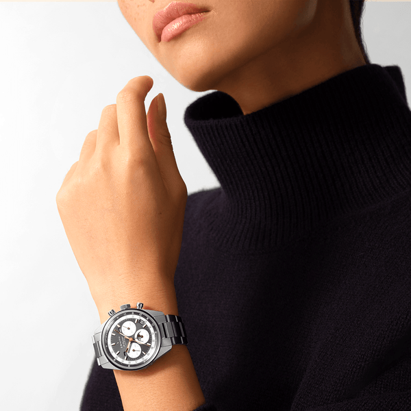 Zenith CHRONOMASTER Original Triple Calendar 38mm Grey Dial Bracelet Watch - Berry's Jewellers