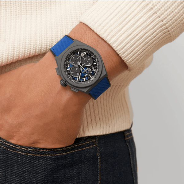 Zenith DEFY 21 Ultrablue 44mm Grey Titanium Skeleton Dial Men's Watch - Berry's Jewellers