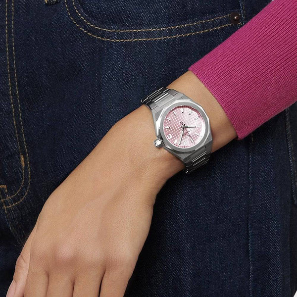 Zenith DEFY Skyline 36mm Pink Sunburst Dial Ladies Automatic Bracelet Watch - Berry's Jewellers