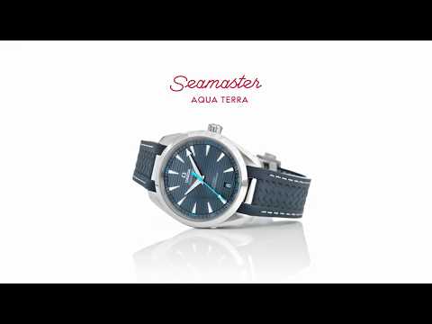 Seamaster Aqua Terra 41mm Black Dial Men's Rubber Strap Watch