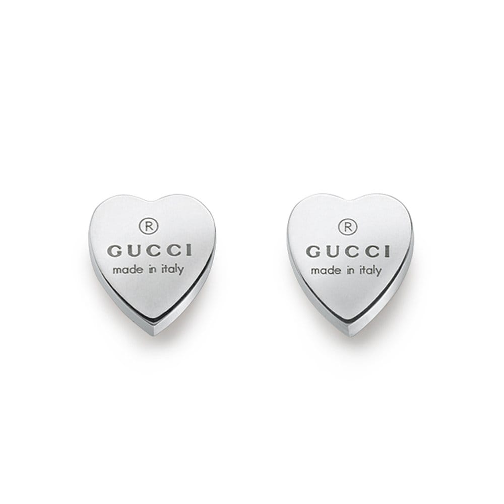 Trademark Sterling Silver Heart Stud Earrings